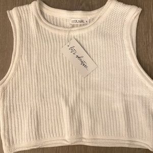 NWT 12th Tribe cropped sweater tank